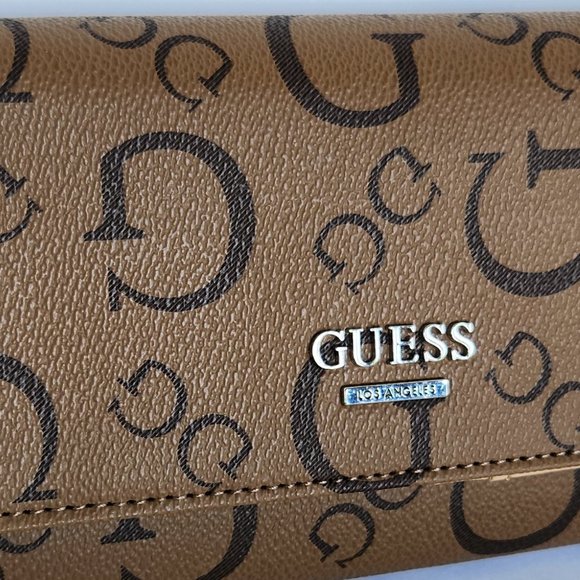 Guess - Campo Mini - Wallet/Purse/ Crossbody Purse - Cocoa - New with Tags - Picture 2 of 9